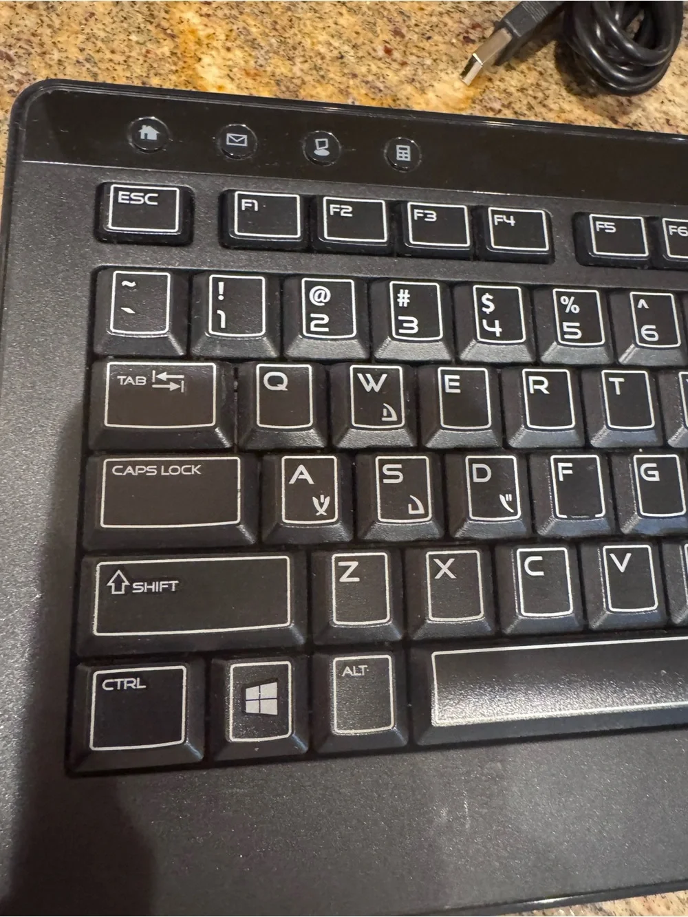 Dell Alienware SK-8165 Gaming Keyboard Wired USB Multimedia Black Tested works